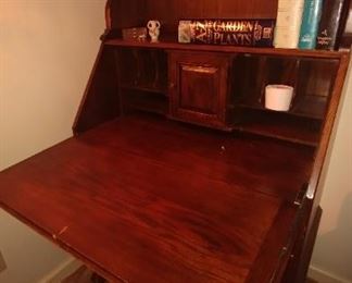 Drop front Secretary shown with open front