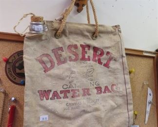 Desert camping canvas water bag 