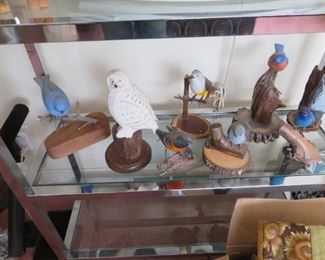 more hand carved birds
