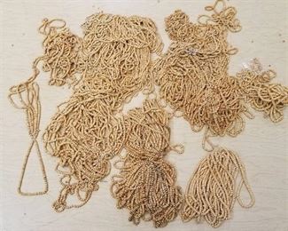 large lot of beaded strands