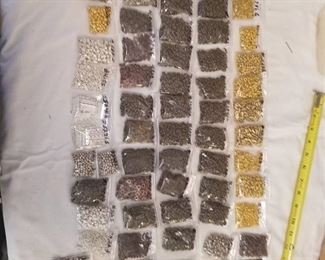 approximately 55 bags of assorted jewelry beads