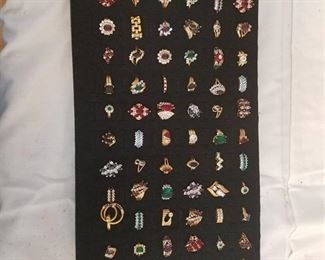 approximately 63 assorted rings