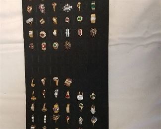 approximately 56 assorted rings