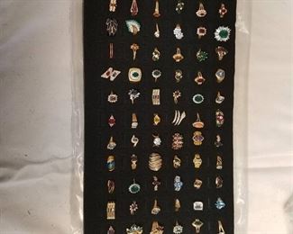 approximately 72 assorted rings