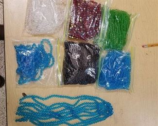 6 bags of stranded beads