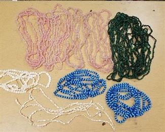 assorted stranded beads and necklaces - approximately 50