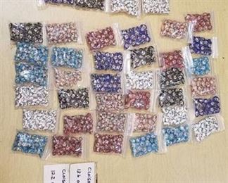 approximately 40 bags of Cloisonne Beads - Oval Flat