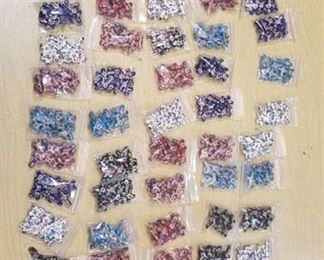 approximately 40 bags of cloisonne beads - large crosses