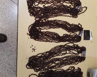 approximately 40 beaded strands - garnet