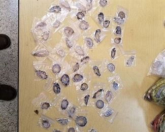 assorted polished Stone pendants - approximately 50 pieces
