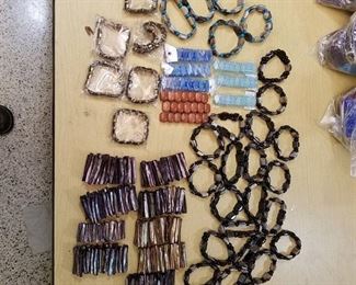 approximately 50 assorted bracelets