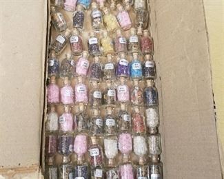 approximately 150 gem bottles