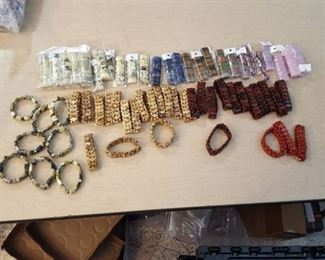 approximately 70 beaded bracelets