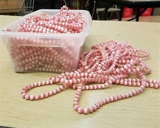 large light pink stranded jewelry beads