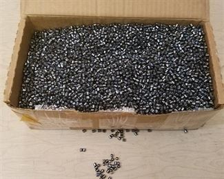 box full of 4 mm Barrel quarter inch jewelry beads