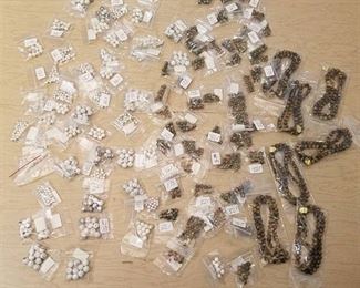 over 90 small bags of small jewelry beads