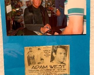 Signed Adam West 