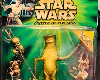 Star Wars Power of the Jedi- Amanaman with Salacious Crumb figurines new in package 