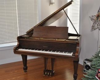 Haddorff parlor grand piano (1921) completely restored inside and out