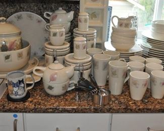 Mikasa Woodland 78+ items including large serving pieces