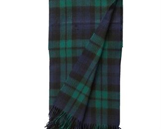Plaid Cashmere Throw
