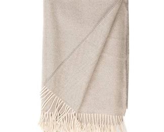 Ecru Cashmere Throw