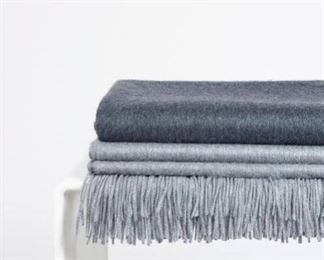 Grey and Charcoal Cashmere Scarves