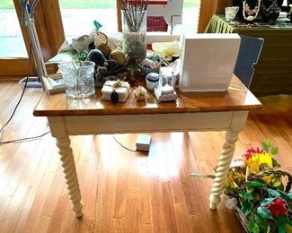 Square Table with Drawer