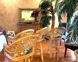 Set of four Rattan Chairs