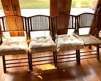 Nice Set of Rattan Chairs Folding!