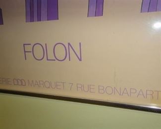 Folon, Art Gallery Poster, Paris 