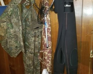 Camouflage, hunting, waders  