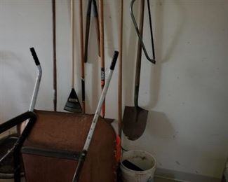 Wheel Barrow, yard tools 