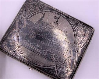 Russian niello cigarette case