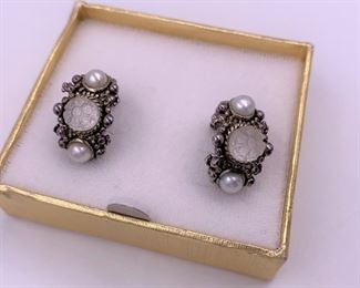 Designer sterling silver earrings