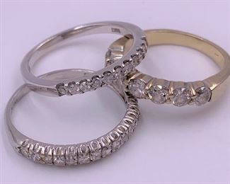 Stackable diamond bands