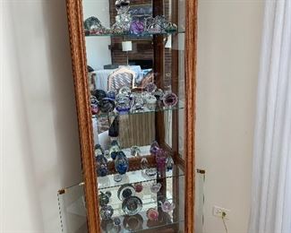 Paperweight collection - display cabinet also for sale