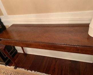 Console table opens to full size.