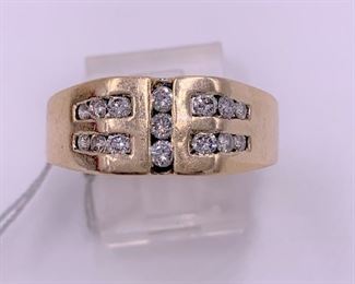 Diamond and 14K gold ring