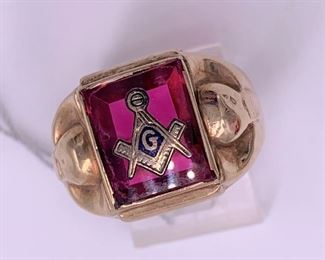 Mason's vintage gold ring.