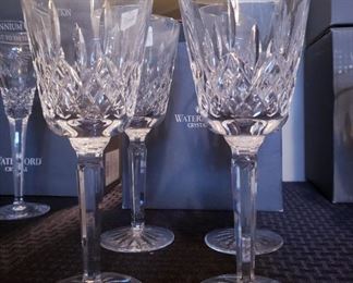 Waterford Lismore Tall Goblet Set of 4 with Box