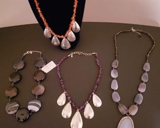 Dp .925 Silver India Doug Paulus Necklaces                                         BARSE .925 Silver and Stone Necklace 