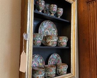 SHADOW BOX WITH CHINESE COLLECTION
