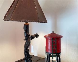 ART NOUVEAU FIGURAL LAMP