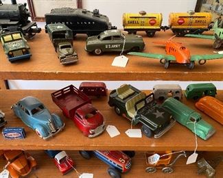 AMERICAN, JAPANESE, TIN AND CAST IRON TOY VEHICLES