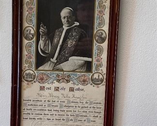 AUTOGRAPHED  BY THE POPE
