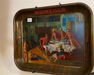EARLY ANHEUSER BUSCH ADVERTISING TRAY