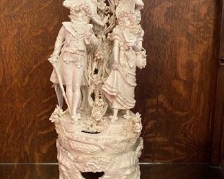 LARGE EARLY TWO PIECE CAPODIMONTE
