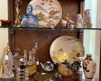 VINTAGE PERFUME BOTTLES, ASIAN PORCELAIN AND OTHER COLLECTABLES