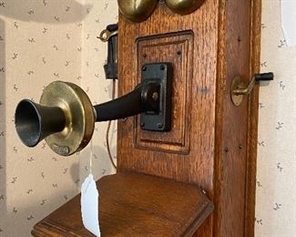 ANTIQUE WALL TELEPHONE